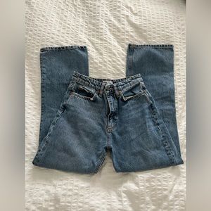 Zara High Rise Straight Jeans